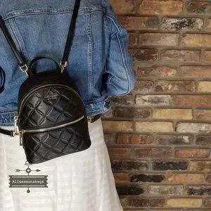 Natalia Mini Convertible Backpack Black Kate Spade Crossbody Leather Authentic Kate Spade - Brandclub - kate spade backpack for women  main image 2